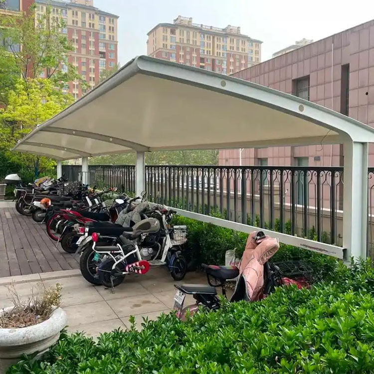 楚雄膜结构电动车棚